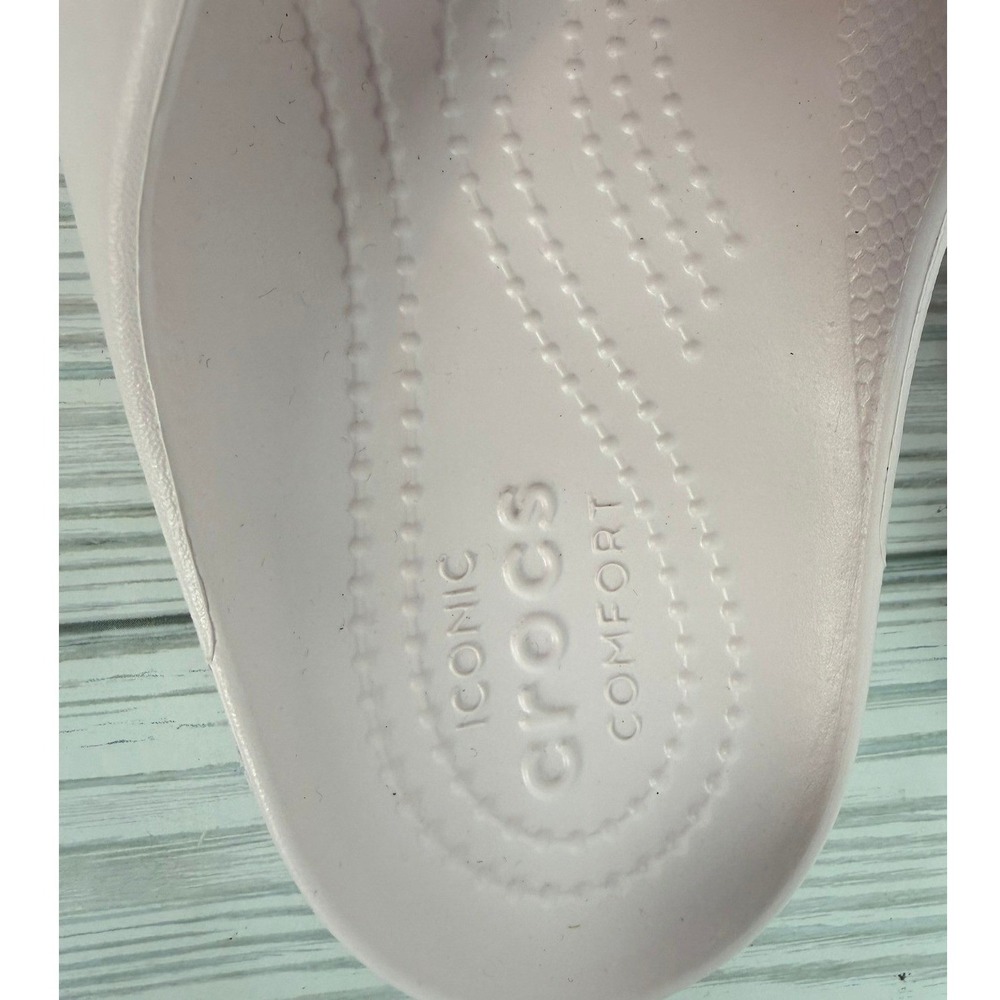 Crocs Kadee II Sandal W Blossom Pink Women Size 9 Cross Strap Slide NEW - Picture 7 of 8